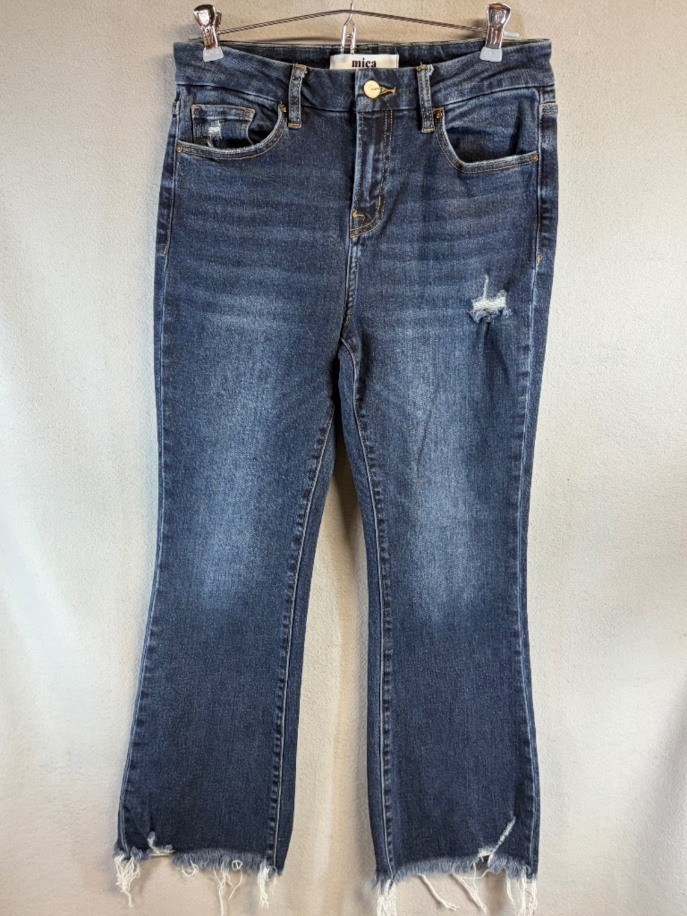 Mica Bootcut Raw Hem Jeans sz 28